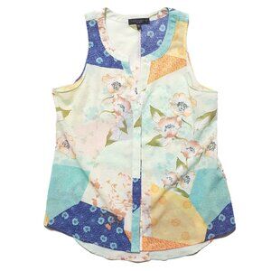 Top Sanctuary Clothing L Tank Women Sleeveless Floral Polyester Lightweight Boh